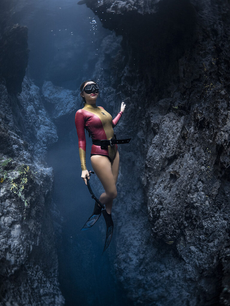 Freediving in Haji Mangku Cave